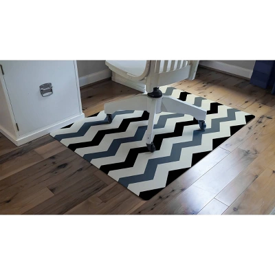 3'x4' Chevron 9 To 5 Desk Chair Mat - Bungalow Flooring 2 3'x4' Chevron 9 To 5 Desk Chair Mat - Bungalow Flooring - Image 2
