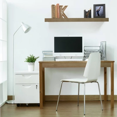 Floating Shelf Wall Mounted Hidden Brackets Gray Oak - InPlace 1 Floating Shelf Wall Mounted Hidden Brackets Gray Oak - InPlace