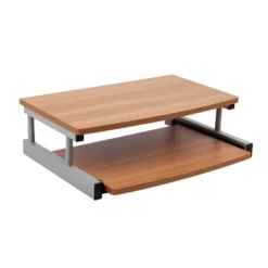 Mind Reader 2 Tier Monitor Stand/Riser With Sliding Drawer For Keyboard Brown -WorkHaven Sales Shop GUEST cf534f78 40b5 4f7d a70b 85061aee5a3e