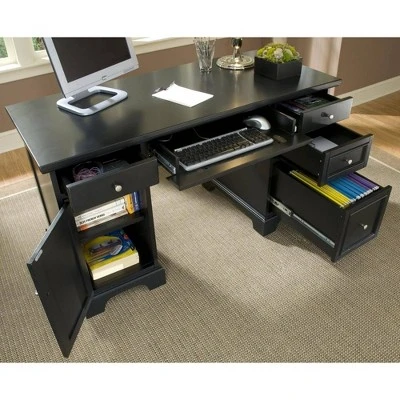 Bedford Desk Black - Home Styles 1 Bedford Desk Black - Home Styles