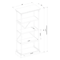 65" Conway Cast Iron Bookshelf Gray - Threshold™ 9 65" Conway Cast Iron Bookshelf Gray - Threshold™ -WorkHaven Sales Shop GUEST cff59df7 5d9c 42a0 8f0f 8fed32364e22