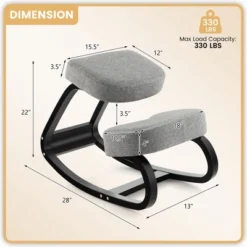 Costway Rocking Kneeling Chair Ergonomic Posture Correcting Back Pain Padded Cushion 11 Costway Rocking Kneeling Chair Ergonomic Posture Correcting Back Pain Padded Cushion -WorkHaven Sales Shop GUEST d09b8037 9fa4 4b8c bd55 5f7ed757c5ae