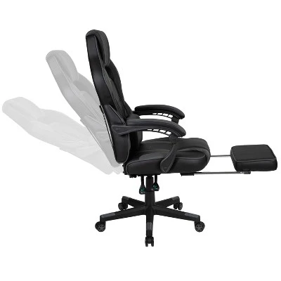 Flash Furniture Gaming Desk With Cup Holder/Headphone Hook/Monitor Stand & Reclining Back/Arms Gaming Chair With Footrest 7 Flash Furniture Gaming Desk With Cup Holder/Headphone Hook/Monitor Stand & Reclining Back/Arms Gaming Chair With Footrest - Image 7
