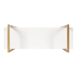 20" X 30" Leigh Wood And Metal Wall Shelf White/Gold - Kate & Laurel All Things Decor -WorkHaven Sales Shop GUEST d1ac0fcc 0efe 4e99 b7f3 fab162f96f5c