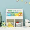 Costway Kids Wooden Bookshelf Bookcase Children Toy Storage Cabinet Organizer