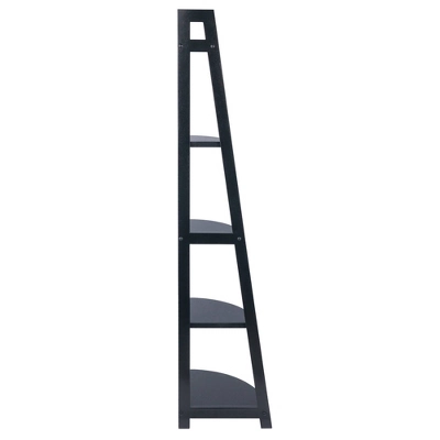 58" Adam A Frame Corner Shelf - Black - Winsome 2 58" Adam A Frame Corner Shelf - Black - Winsome - Image 2
