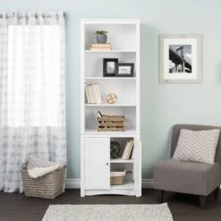 80" 2 Shaker With Tall Bookshelf Doors White - Prepac 12 80" 2 Shaker With Tall Bookshelf Doors White - Prepac -WorkHaven Sales Shop GUEST d34cedca a677 457c 9cab 1fc00bfdf24b
