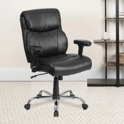Flash Furniture HERCULES Series Big & Tall 400 Lb. Rated Swivel Ergonomic Task Office Chair With Clean Line Stitching And Adjustable Arms 1 Flash Furniture HERCULES Series Big & Tall 400 Lb. Rated Swivel Ergonomic Task Office Chair With Clean Line Stitching And Adjustable Arms