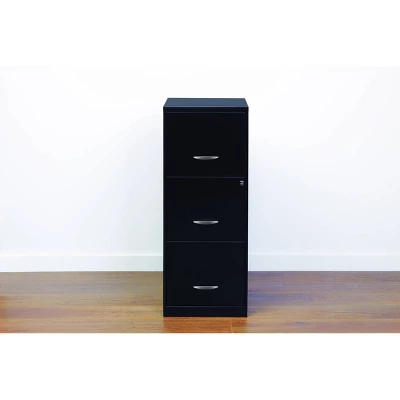 Hirsh Industries Space Solutions File Cabinet 3 Drawer - Black 2 Hirsh Industries Space Solutions File Cabinet 3 Drawer - Black - Image 2