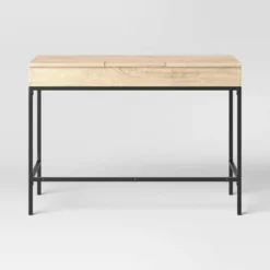 Loring Wood Writing Desk With Drawers And Charging Station - Threshold™ -WorkHaven Sales Shop GUEST d4bf598b 8e6f 4420 8439 4adbc964602e