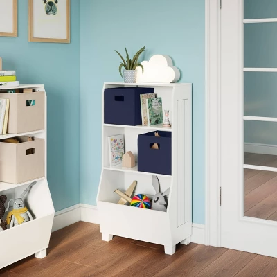 23" Kids' Bookcase With Toy Organizer And 2 Bins - RiverRidge Home 1 23" Kids' Bookcase With Toy Organizer And 2 Bins - RiverRidge Home