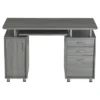Complete Workstation Computer Desk With Storage Gray - Techni Mobili
