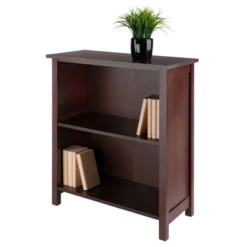30" 3 Tier Milan Storage Shelf Or Bookshelf Medium Walnut - Winsome 11 30" 3 Tier Milan Storage Shelf Or Bookshelf Medium Walnut - Winsome -WorkHaven Sales Shop GUEST d6686b9d bac7 46de 8443 60c91f13b0ed