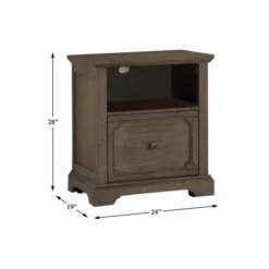 Toulon Wood Lateral File Cabinet With Casters In Dark Oak - Lexicon -WorkHaven Sales Shop GUEST d70722e0 f5b9 4867 8977 128b554ac20e