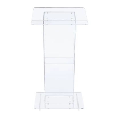 Lectern With Shelf Clear Acrylic - Hampden Furnishings 14 Lectern With Shelf Clear Acrylic - Hampden Furnishings - Image 14
