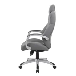 Executive Hinged Armchair Gray - Boss Office Products -WorkHaven Sales Shop GUEST d8fafc6c 8909 412d b954 2625246e9d45