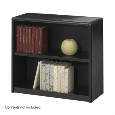 Steel ValueMate 2 Shelf Economy Steel Bookcase In Black - Safco 1 Steel ValueMate 2 Shelf Economy Steel Bookcase In Black - Safco