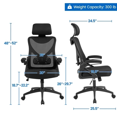 Yaheetech High Back Office Chair Computer Chair With Armrest 2 Yaheetech High Back Office Chair Computer Chair With Armrest - Image 2