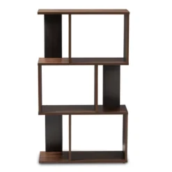 40.2" Legende Finished Display Bookcase Brown/Dark Gray - Baxton Studio -WorkHaven Sales Shop GUEST d9818455 d0c9 423a 9918 d52c27b7b39b