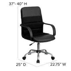 Swivel Task Chair Black Leather/Mesh - Flash Furniture -WorkHaven Sales Shop GUEST da0748a2 e210 439a 925a 43c086627e82