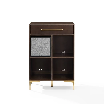 42.25" Juno Record Storage Cube Bookcase With Speaker Dark Brown/Black - Crosley 6 42.25" Juno Record Storage Cube Bookcase With Speaker Dark Brown/Black - Crosley - Image 6