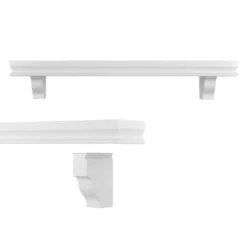 23.6" X 4" 2pc Decorative Floating Display Ledge Shelves White - Danya B. 7 23.6" X 4" 2pc Decorative Floating Display Ledge Shelves White - Danya B. -WorkHaven Sales Shop GUEST dc32e298 9f53 4cb8 8f81 f870e8cfae70
