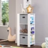 RiverRidge Home Kids' Book Nook Collection Cubby Storage Tower And Bookshelves With 2 Bins - RiverRidge