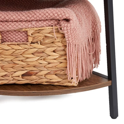 JOMEED 5 Shelf Industrial Corner Etagere Ladder Bookcase For Corner Spaces In Apartments, Studios, Offices, And Living Rooms, Black And Brown Wood 3 JOMEED 5 Shelf Industrial Corner Etagere Ladder Bookcase For Corner Spaces In Apartments, Studios, Offices, And Living Rooms, Black And Brown Wood - Image 3