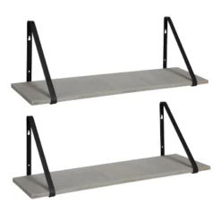 27.5" X 8.2" 2pk Soloman Wooden Shelf Set With Brackets - Kate & Laurel All Things Decor 24 27.5" X 8.2" 2pk Soloman Wooden Shelf Set With Brackets - Kate & Laurel All Things Decor -WorkHaven Sales Shop GUEST de1aae24 23ad 4788 bb6c 306008ae9a09