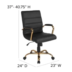 Flash Furniture Mid-Back Executive Swivel Office Chair With Metal Frame And Arms 20 Flash Furniture Mid-Back Executive Swivel Office Chair With Metal Frame And Arms -WorkHaven Sales Shop GUEST de215dda ade9 47fb bb3f 86922570672e