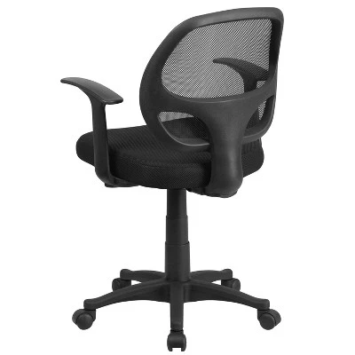 Mid-Back Mesh Computer Chair Black - Belnick 2 Mid-Back Mesh Computer Chair Black - Belnick - Image 2