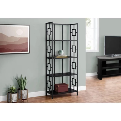 61.5" 4 Shelf Mix Material Etagere Bookcase - EveryRoom 1 61.5" 4 Shelf Mix Material Etagere Bookcase - EveryRoom