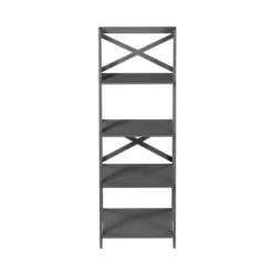 Lavish Home 4-Tier Ladder Bookshelf With X-Back Frame – Freestanding Bookcase, Gray 13 Lavish Home 4-Tier Ladder Bookshelf With X-Back Frame – Freestanding Bookcase, Gray -WorkHaven Sales Shop GUEST dede503a 3b2a 40c1 8dff ec6d4bcb78fd
