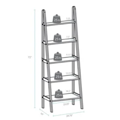 5 Shelf Ladder Bookcase - Flora Home 12 5 Shelf Ladder Bookcase - Flora Home -WorkHaven Sales Shop GUEST df1a6962 326b 4491 b938 bff521c748d8