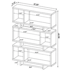 Reid 3 Shelf Bookcase - Coaster 21 Reid 3 Shelf Bookcase - Coaster -WorkHaven Sales Shop GUEST df64ae5e e748 488e a686 fa591268c91d
