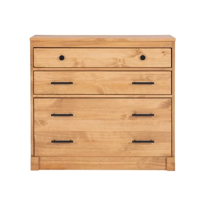 Vanessa 3 Drawer Bookcase Chest Natural - Linon 2 Vanessa 3 Drawer Bookcase Chest Natural - Linon - Image 2