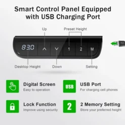55''x28'' Electric Standing Desk Adjustable Sit To Stand Table W/USB Port WhiteNatural 17 55''x28'' Electric Standing Desk Adjustable Sit To Stand Table W/USB Port WhiteNatural -WorkHaven Sales Shop GUEST e2537b71 f028 424a a44a 22057e1706b8