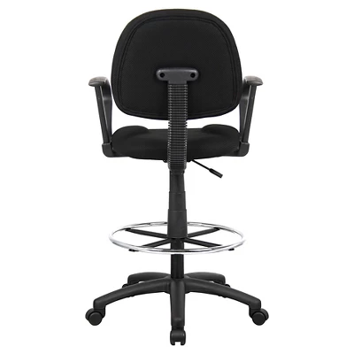 Drafting Stool With Footring And Loop Arms - Boss Office Products 2 Drafting Stool With Footring And Loop Arms - Boss Office Products - Image 2