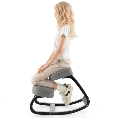 Costway Rocking Kneeling Chair Ergonomic Posture Correcting Back Pain Padded Cushion 9 Costway Rocking Kneeling Chair Ergonomic Posture Correcting Back Pain Padded Cushion - Image 9