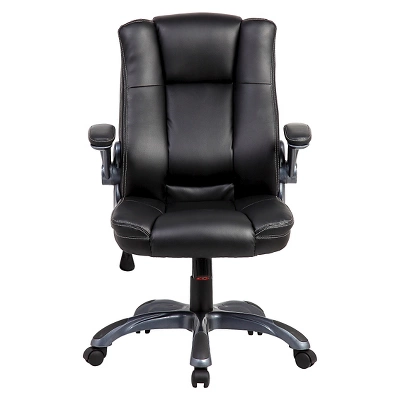 Medium Back Manager Chair With Flip-up Black - Techni Mobili 2 Medium Back Manager Chair With Flip-up Black - Techni Mobili - Image 2