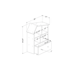 Sweedi Bookcase With Storage Bin - South Shore -WorkHaven Sales Shop GUEST e3f1c3f6 0e0e 4dac ba72 770c43fa410f