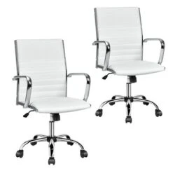 Costway Set Of 2 PU Leather Office Chair High Back Conference Task Chair W/Armrests 21 Costway Set Of 2 PU Leather Office Chair High Back Conference Task Chair W/Armrests -WorkHaven Sales Shop GUEST e4004c0f c093 4bd6 b4e1 a27584e4abdc