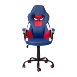 Emma And Oliver Faux Leather Ergonomic High Back Gaming Chair With Adjustable Seat Height, Lumbar Support And Padded Arms In Red, White & Blue 16 Emma And Oliver Faux Leather Ergonomic High Back Gaming Chair With Adjustable Seat Height, Lumbar Support And Padded Arms In Red, White & Blue -WorkHaven Sales Shop GUEST e4907ef7 acdd 42e4 8e25 6a67994ab070 1