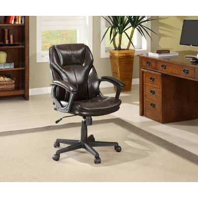 Manager's Chair Roasted Chestnut Brown - Serta 1 Manager's Chair Roasted Chestnut Brown - Serta