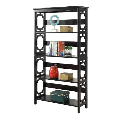 60" Omega 5 Tier Bookcase - Breighton Home 2 60" Omega 5 Tier Bookcase - Breighton Home - Image 2