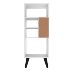 42.32" Mid-High Warren Bookshelf White/Black - Manhattan Comfort 8 42.32" Mid-High Warren Bookshelf White/Black - Manhattan Comfort -WorkHaven Sales Shop GUEST e51f7c92 6250 498f b5df 602c6ed17a91