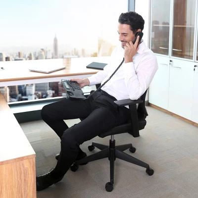 Set Of 2 Sem Task Office Chairs Black - MiBasics 1 Set Of 2 Sem Task Office Chairs Black - MiBasics