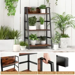 Costway 3-Tier Ladder Bookshelf Industrial Storage Rack Bookcase Plant Display Shelf 16 Costway 3-Tier Ladder Bookshelf Industrial Storage Rack Bookcase Plant Display Shelf -WorkHaven Sales Shop GUEST e64c3eda 546e 4943 bf9e ad2b833a694d