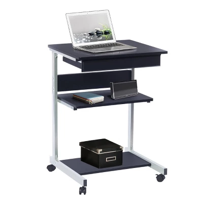 Rolling Laptop Cart With Storage Black - Techni Mobili 5 Rolling Laptop Cart With Storage Black - Techni Mobili - Image 5