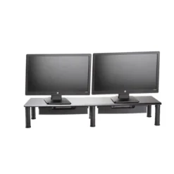 Mind Reader Large Dual Monitor Stand With Storage Riser Black -WorkHaven Sales Shop GUEST e71ba07b 1171 438d 81d4 c6451953a4b4